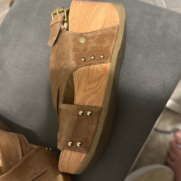 Bussola leather wedge heels with studded decor - Picture 6 of 6